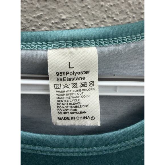 Unbranded Womens Pajamas Size Large Two Piece Set Blue Panda Long Sleeve - Picture 4 of 13